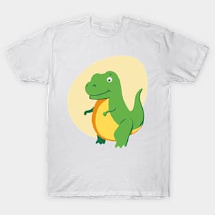 Cute Green T-Rex, Dinosaur, Tyrannosaurus T-Shirt